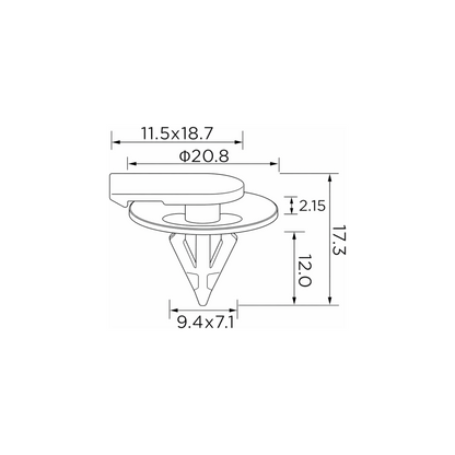 Fästclips – 10-pack