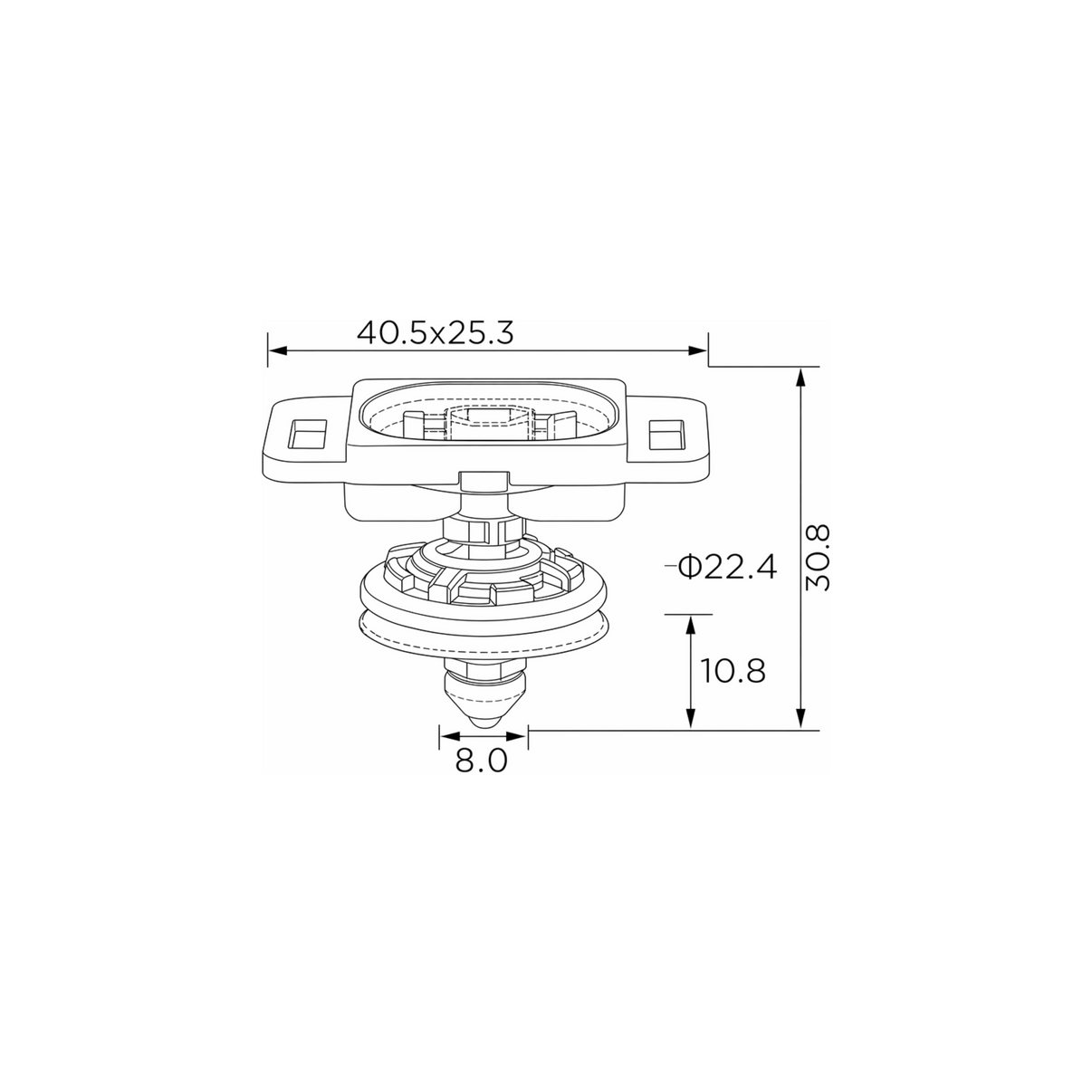 Fästclips VW Caddy III (2KB, 2KJ, 2CB/Caddy III m.fl. – 10-pack