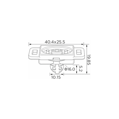 Fästclips VW Caddy III/Caddy III (2KB, 2KJ, 2CB m.fl. – 10-pack