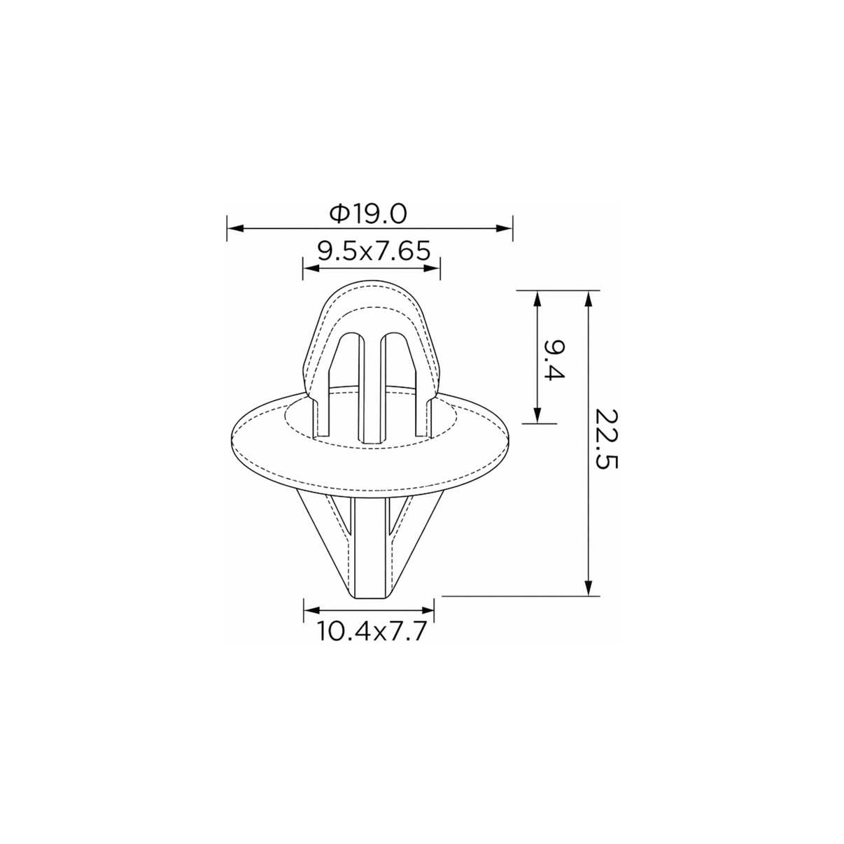 Fästclips Nissan Patrol Gr V – 10-pack