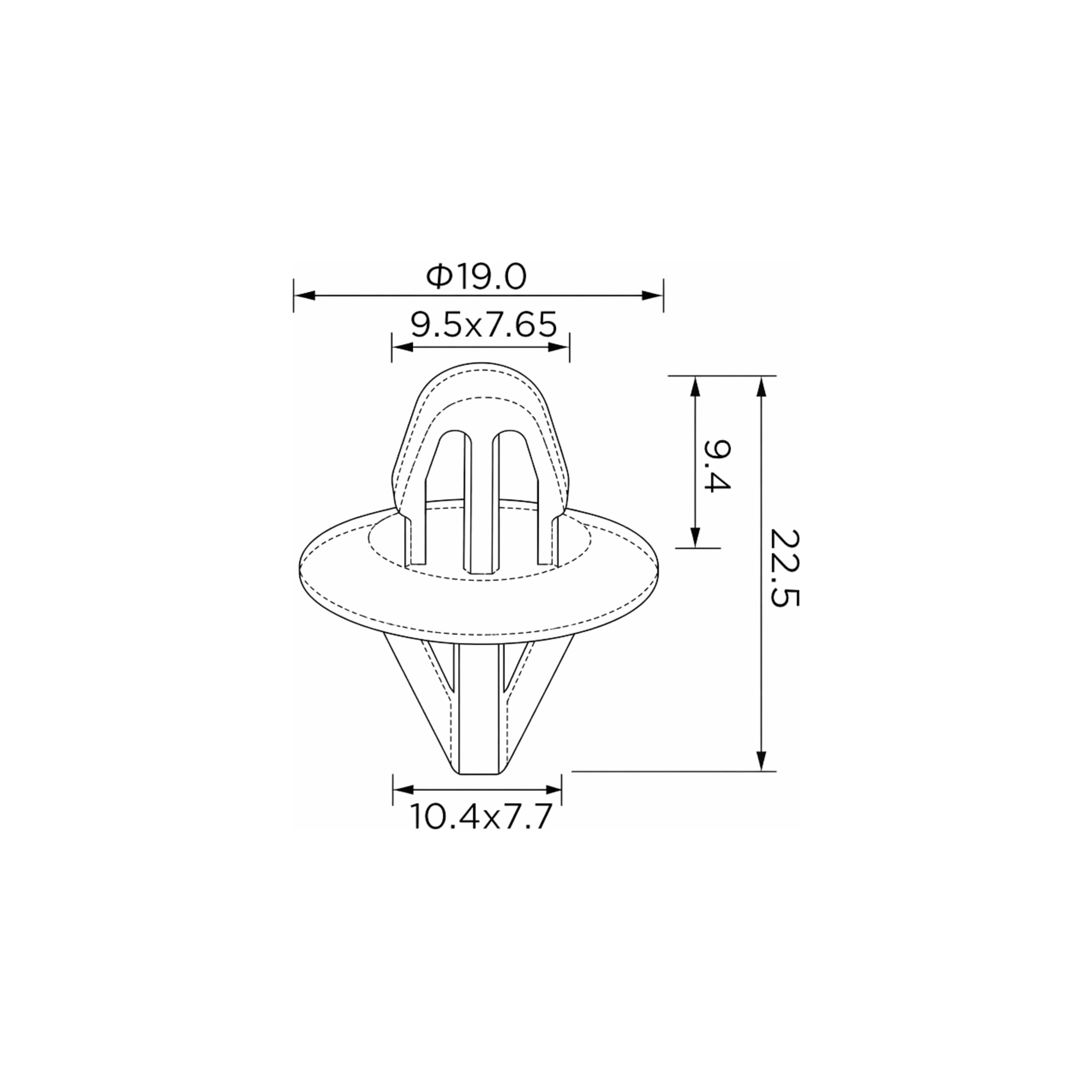 Fästclips Nissan Patrol Gr V – 10-pack
