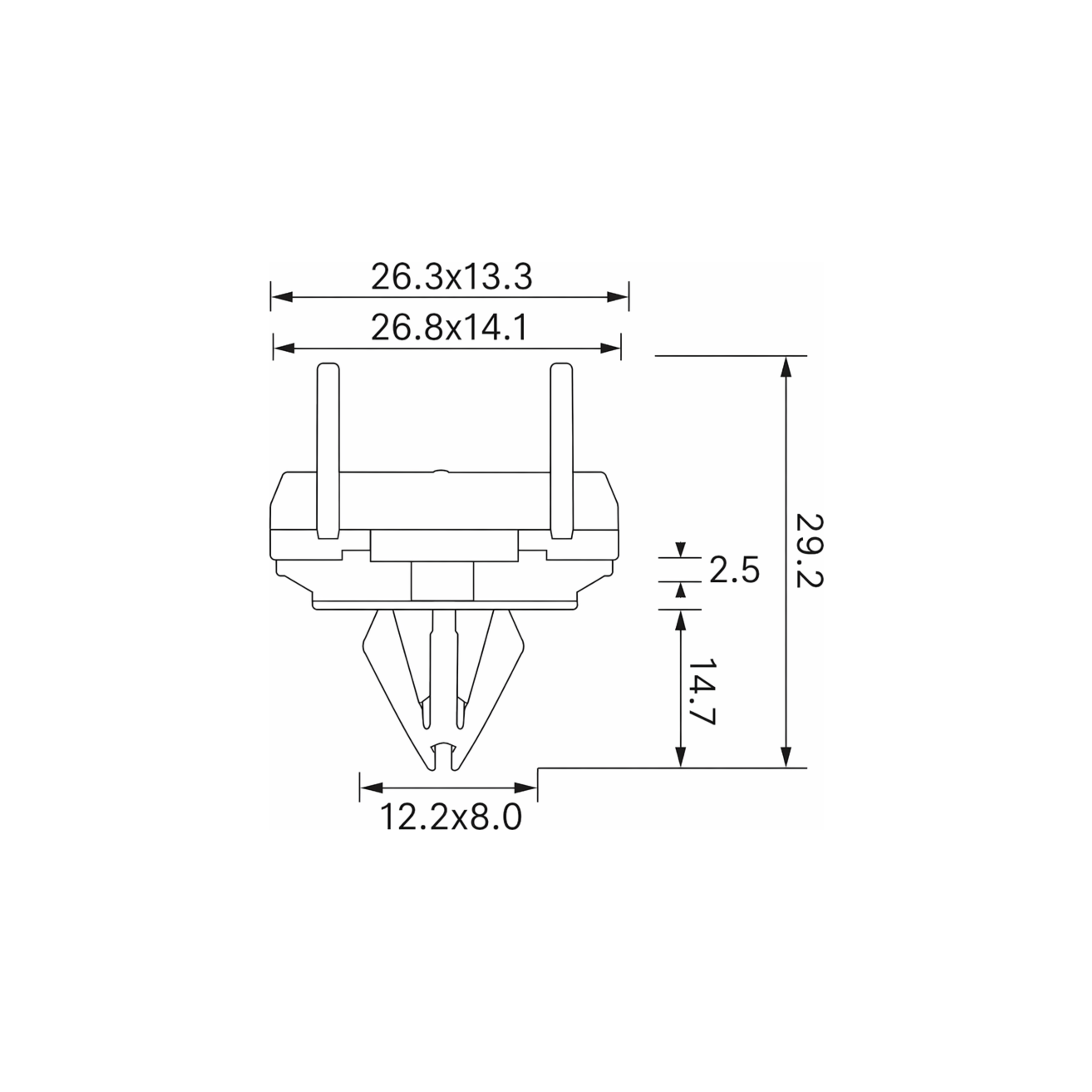 Fästclips – 10-pack