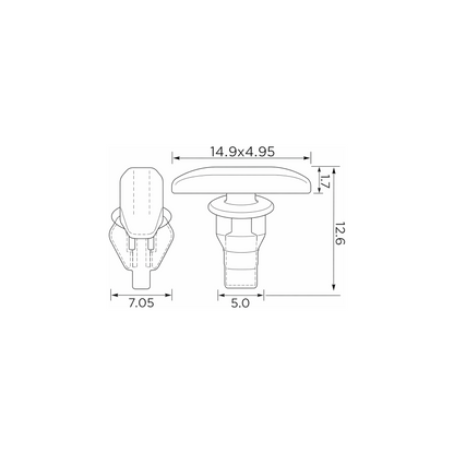 Fästclips Toyota Hilux VI/Hilux VII m.fl. – 10-pack