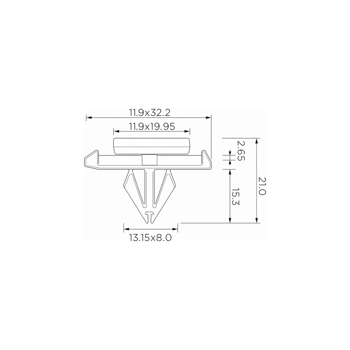 Fästclips – 10-pack
