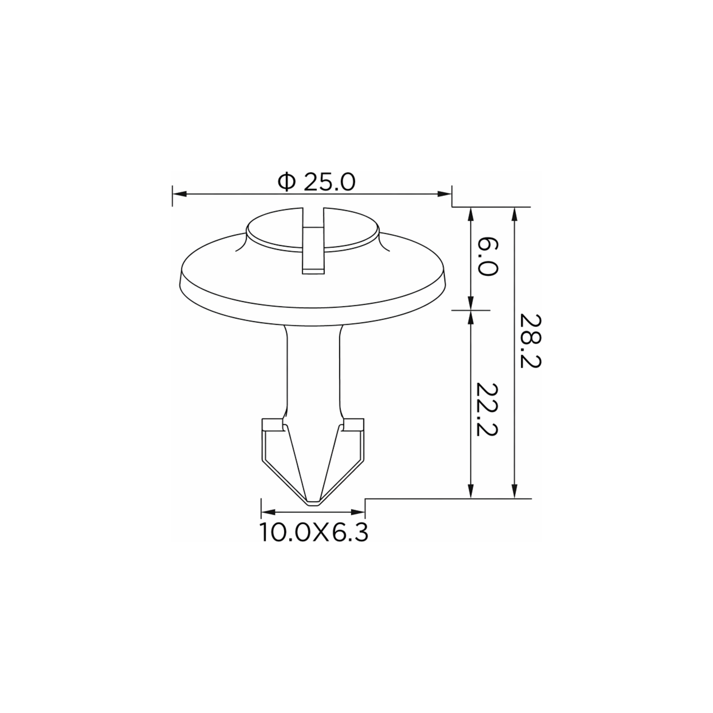 Fästclips Audi A3/A4 B5 m.fl. – 10-pack