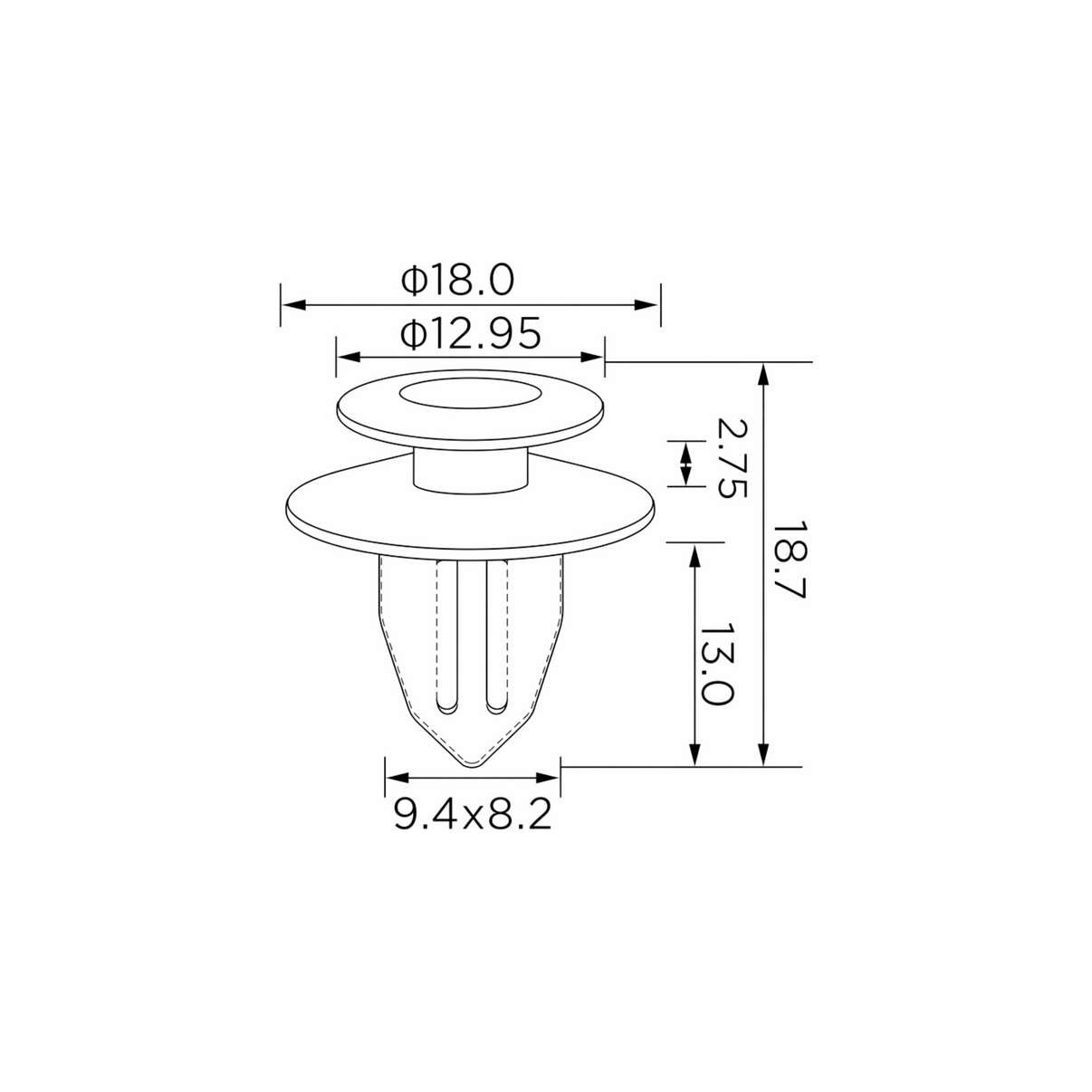 Fästclips – 10-pack