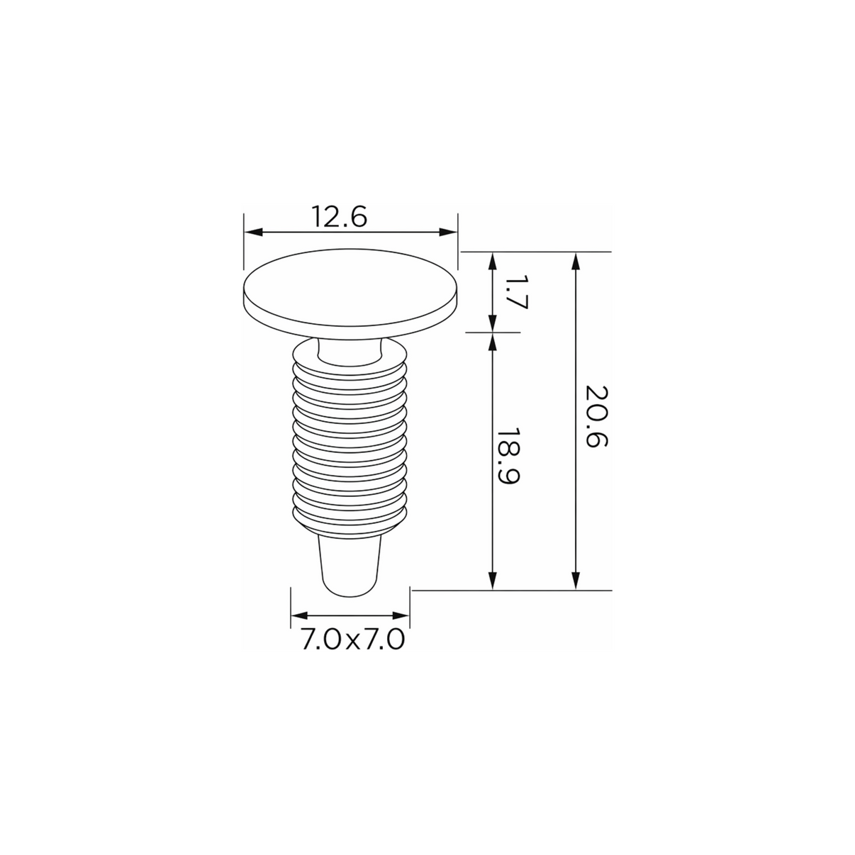 Fästclips – 10-pack – Stabil montering, Fiskbensprofil