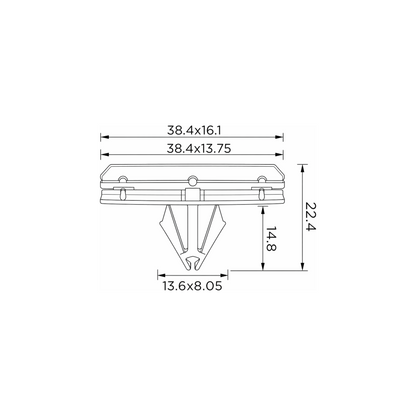 Fästclips RAM 1500 Standard/1500 Crew m.fl.