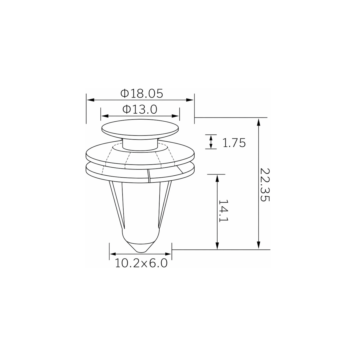 Fästclips – 10-pack