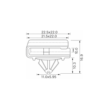 Fästclips Dodge Grand Caravan