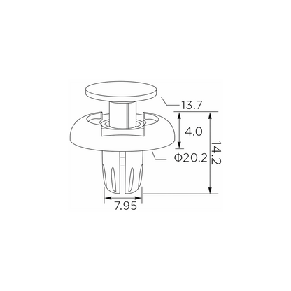 Fästclips – 10-pack