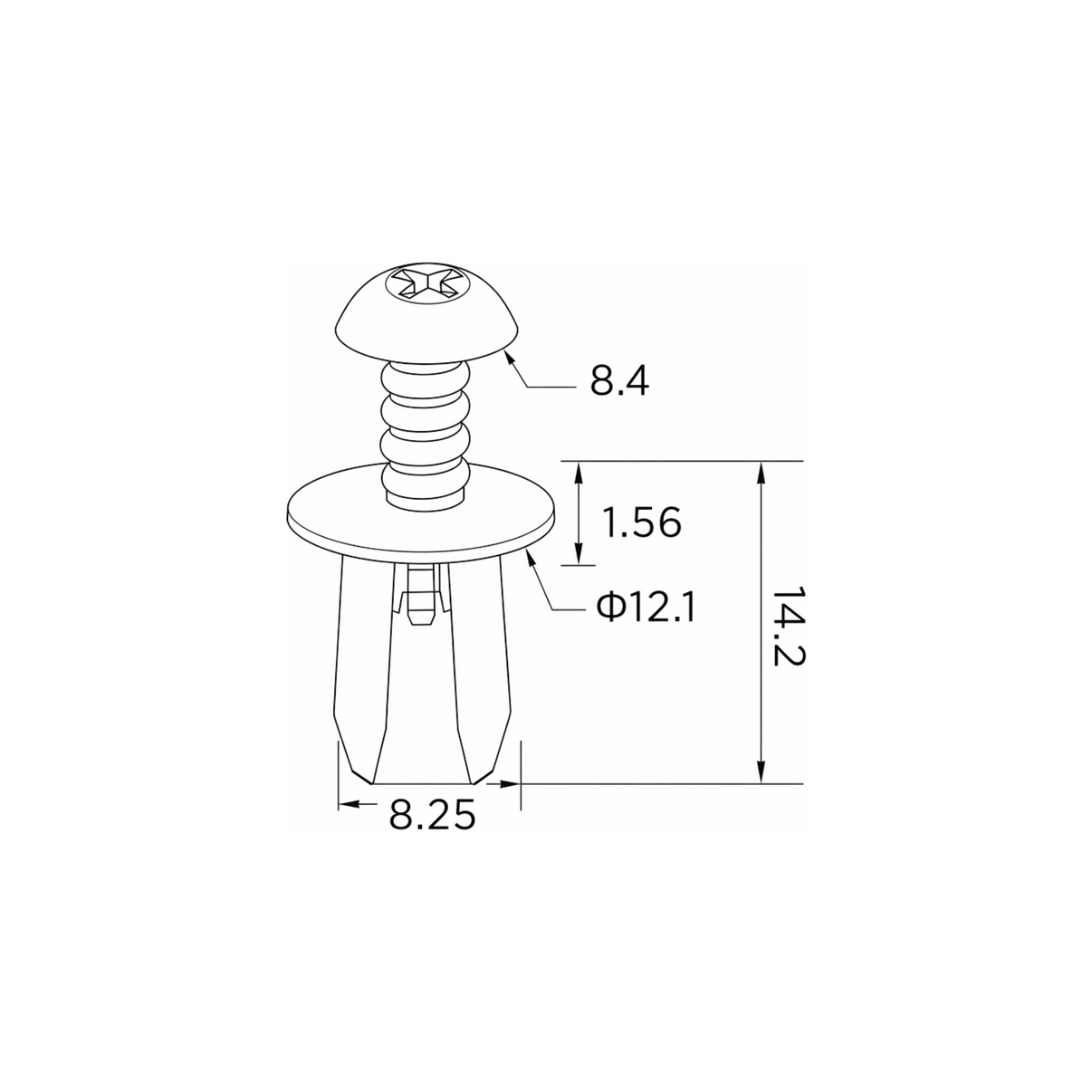 Fästclips BMW 1/1 Coupé m.fl. – 10-pack