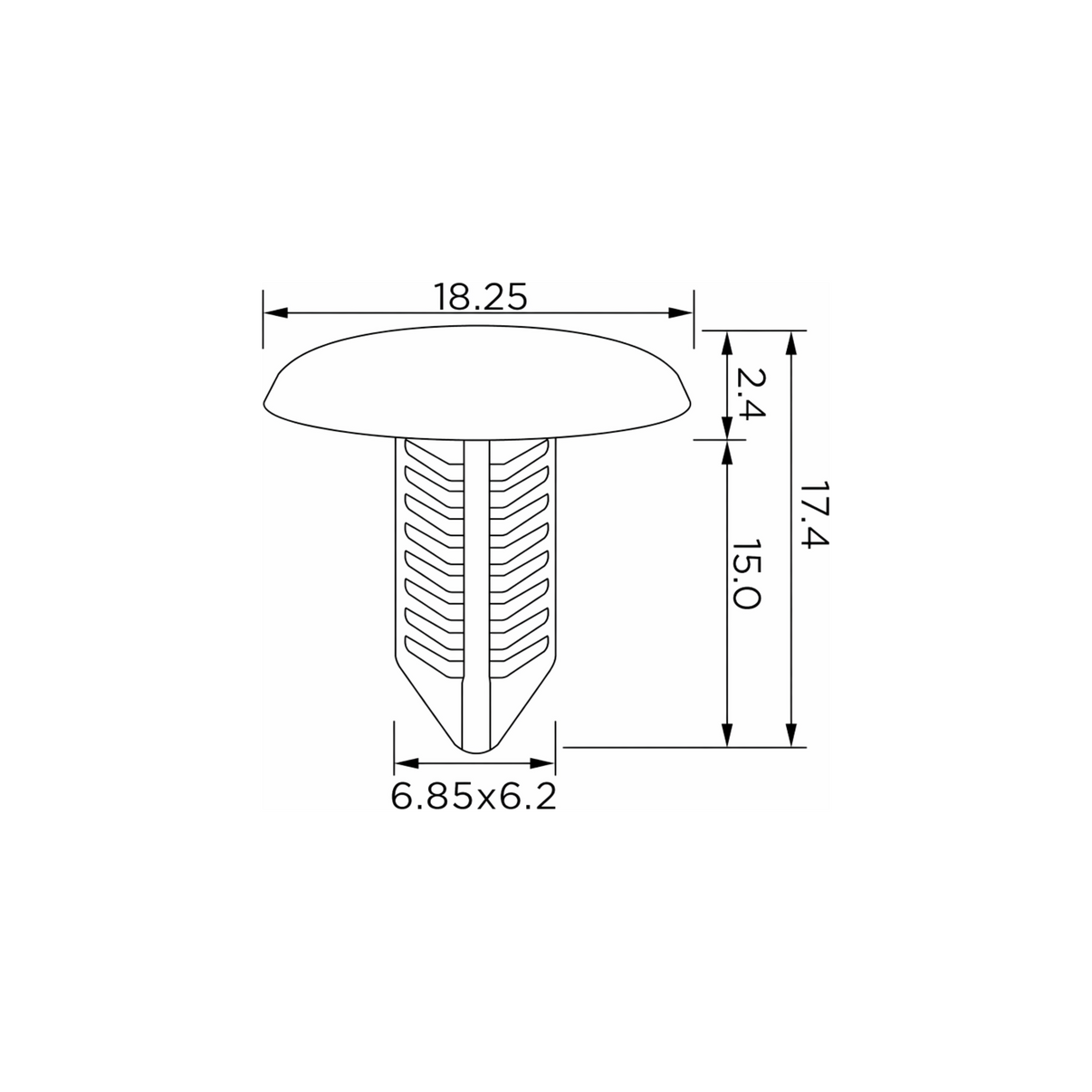 Fästclips Subaru Legacy IV/Legacy I m.fl.