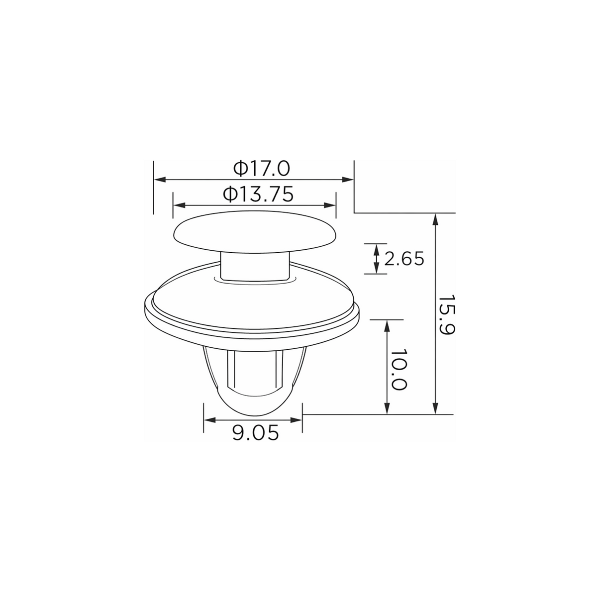Fästclips Ford Transit/Transit Tourneo m.fl. – 10-pack