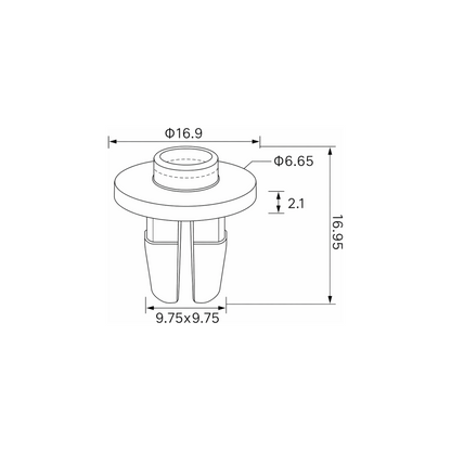 Fästclips Audi A2/A3 m.fl. – 10-pack