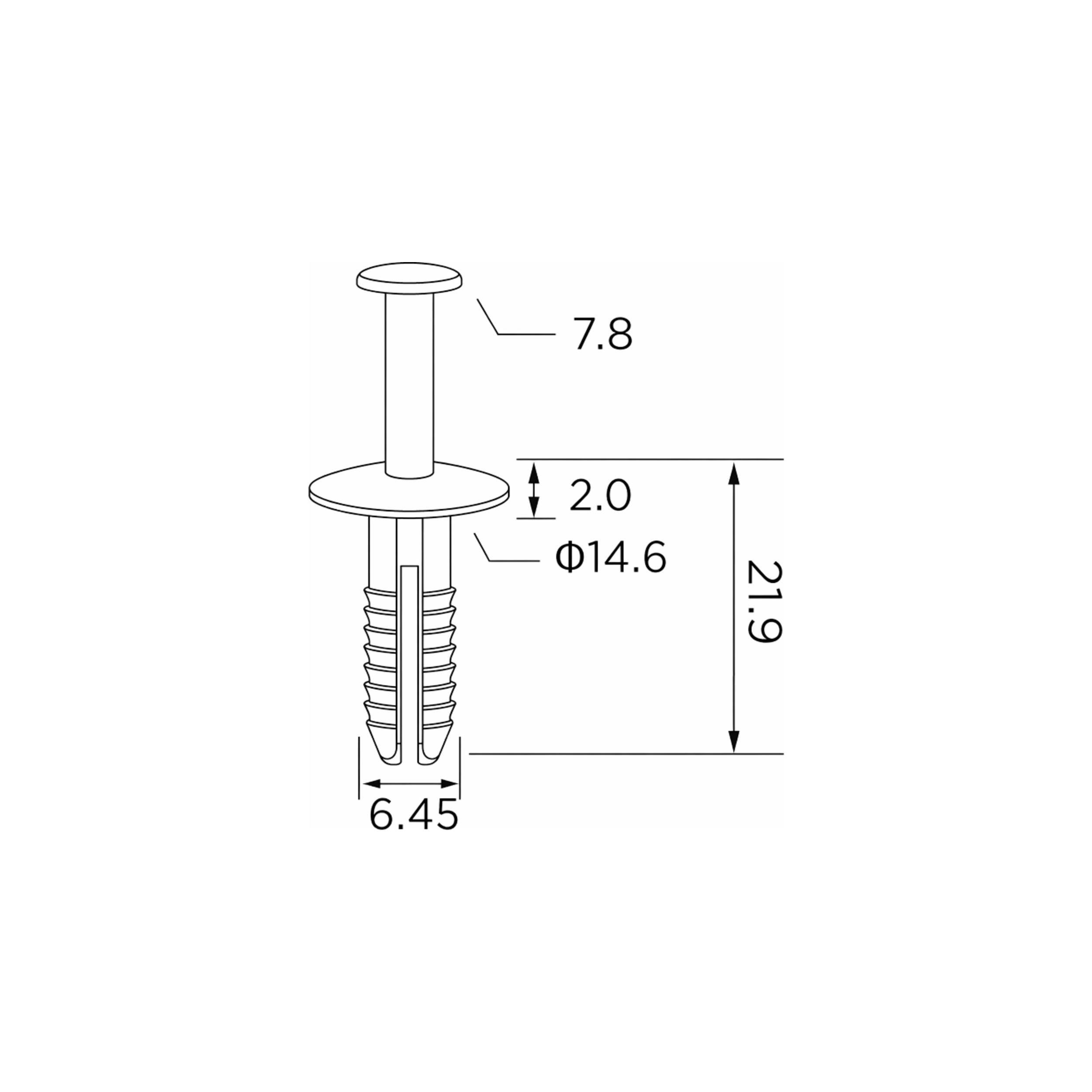 Fästclips BMW 3/3 Touring m.fl.