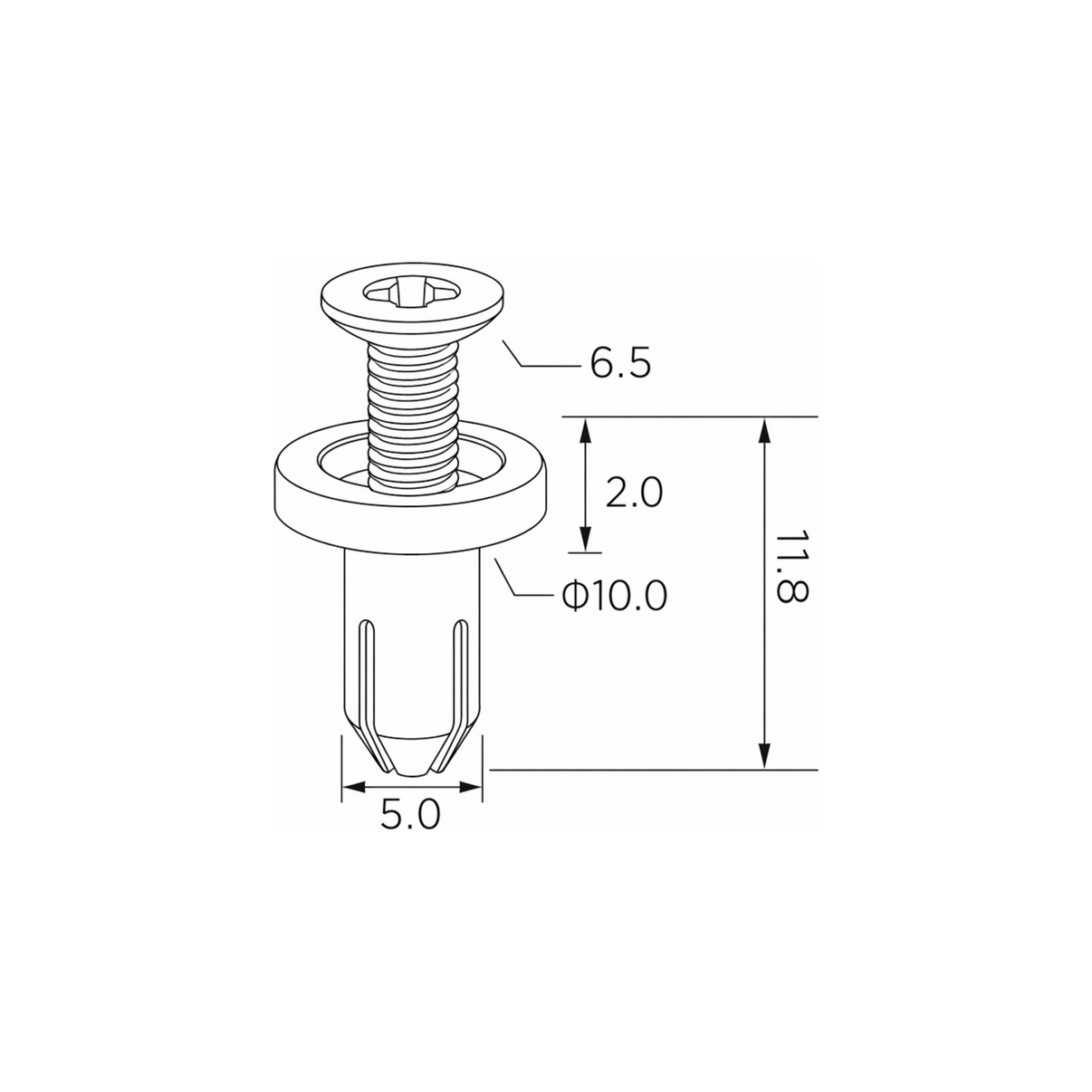 Fästclips Mazda 2/3 m.fl. – fäste Stabilt fäste