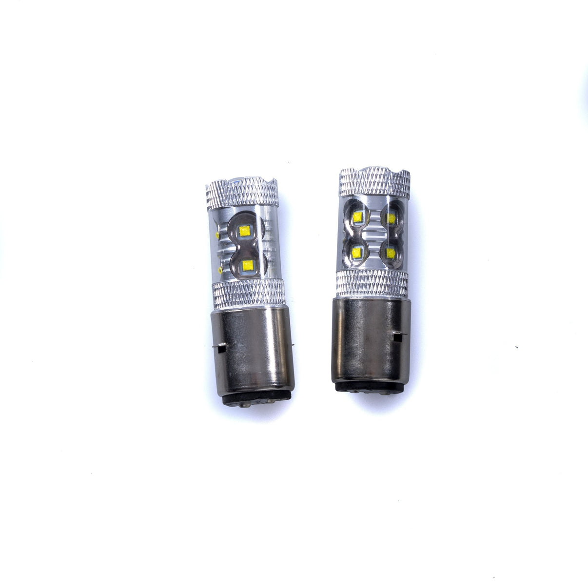 LED-lampa för bil – S2 – BA20d – 6000K – 10 LED – CREE XB-D – 2-pack