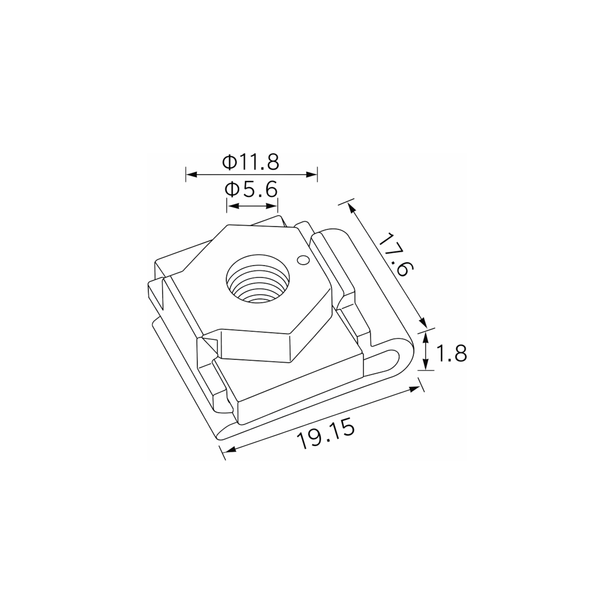 Fästclips – 10-pack – Typ U