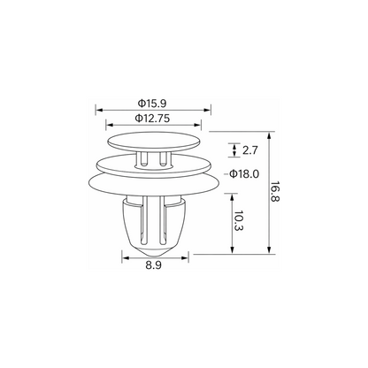 Fästclips – 10-pack