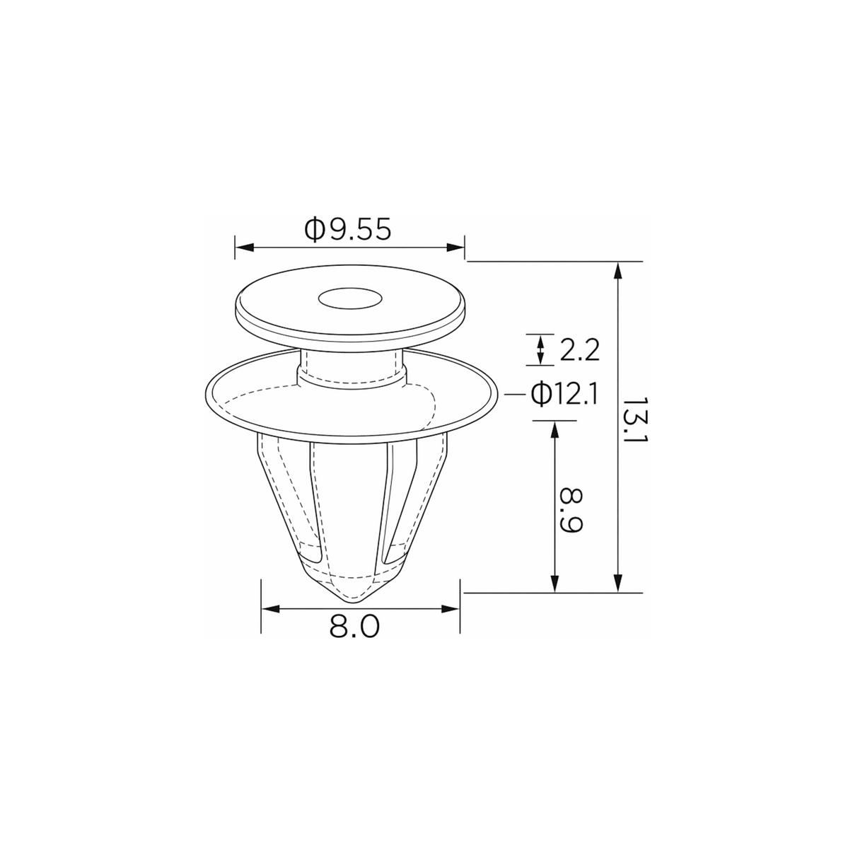 Fästclips – 10-pack