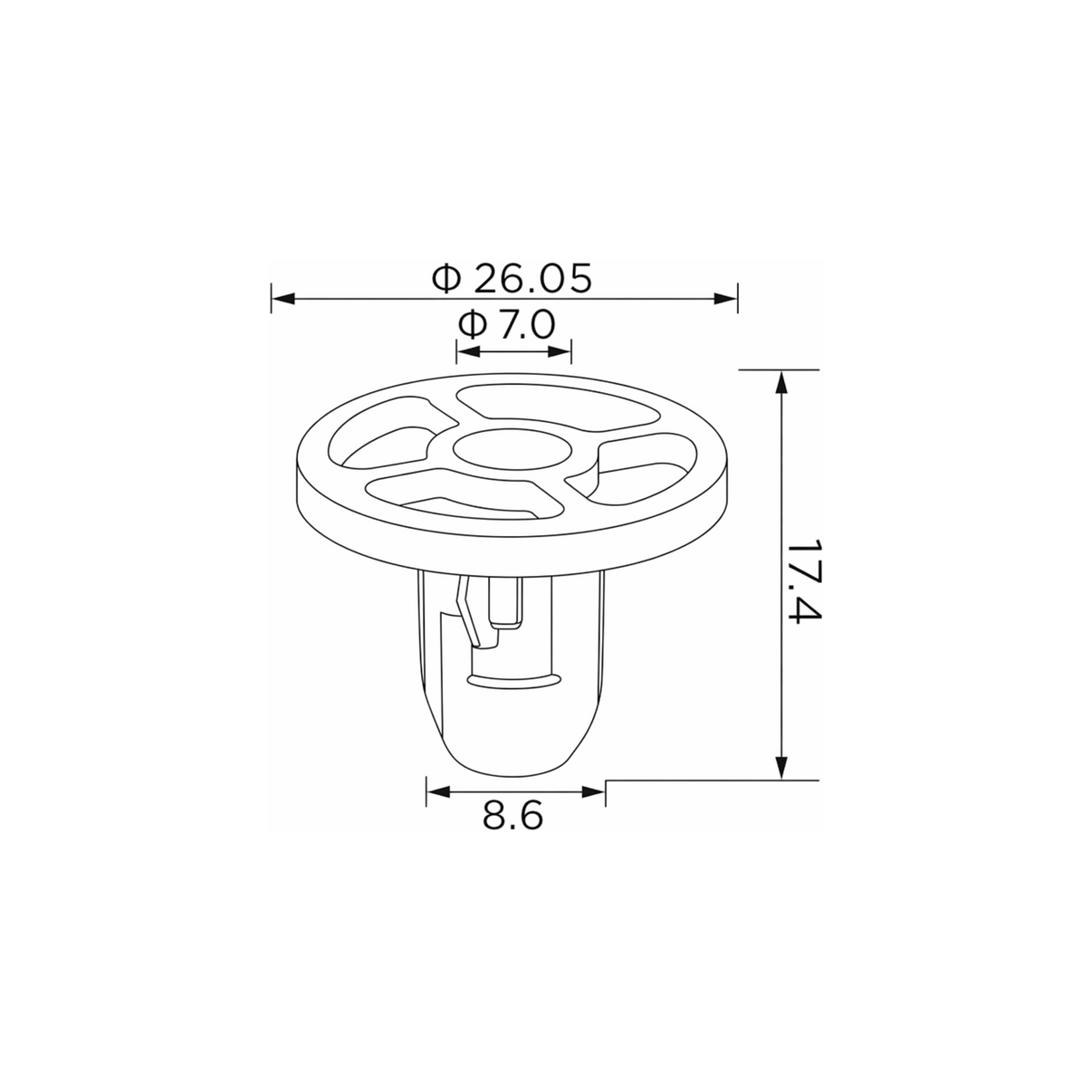 Fästclips BMW 1/2 Coupé m.fl. – 10-pack