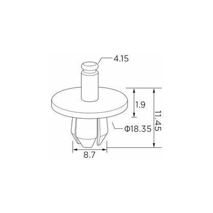 Fästclips – 10-pack – Stabil montering