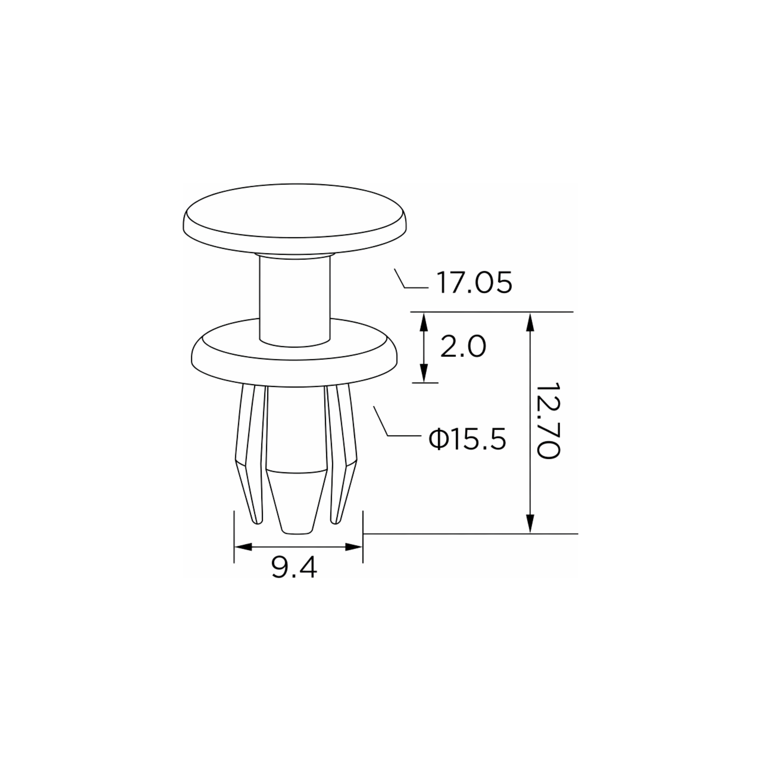 Fästclips BMW 3 – 10-pack