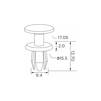 Fästclips BMW 3 – 10-pack