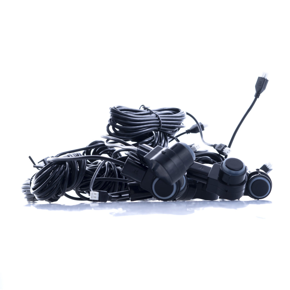 Parkeringssensor – Svart – ultraljudssensor – 8 sensorer – 4x 2,5 m/ 4x 6 m