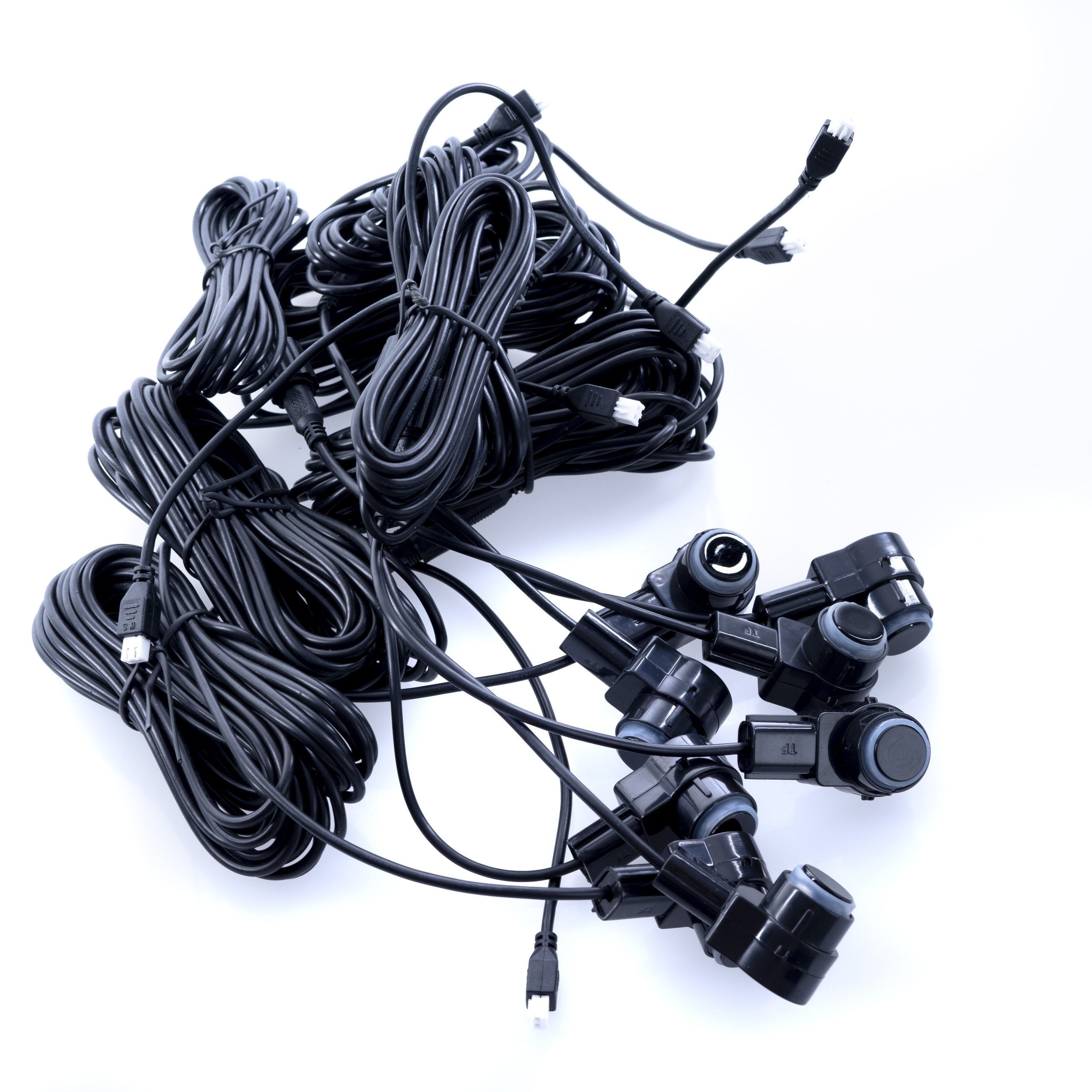 Parkeringssensor – Svart – ultraljudssensor – 8 sensorer – 4x 2,5 m/ 4x 6 m