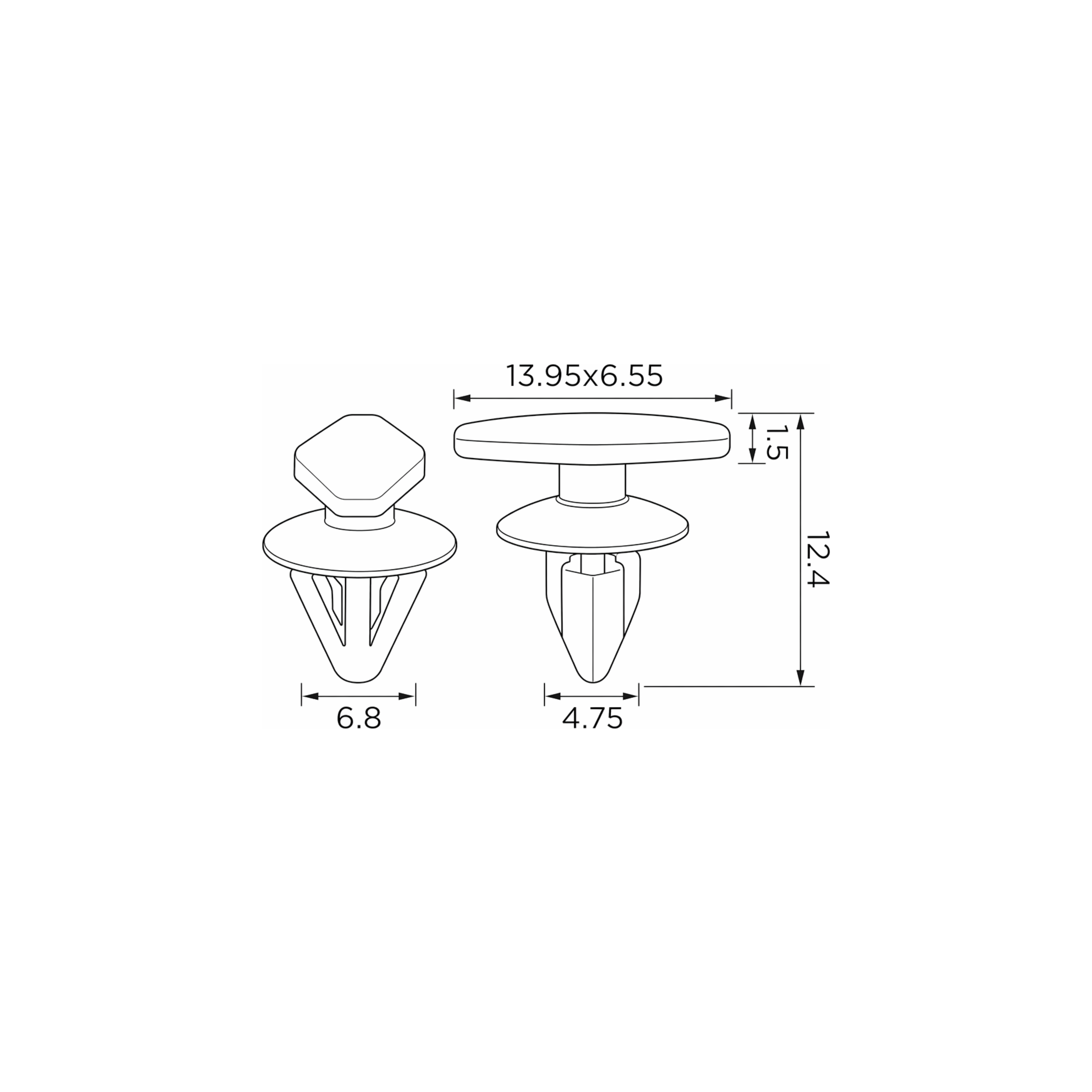 Fästclips Opel Zafira A/Zafira/Zafira Family B