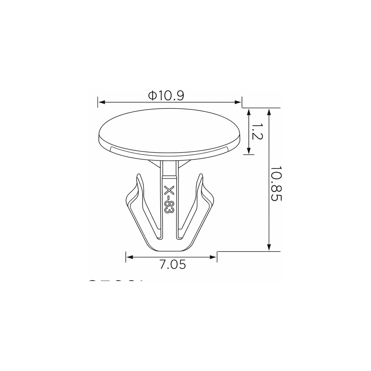 Fästclips Honda CIVIC VIII/Jazz II m.fl. – 10-pack