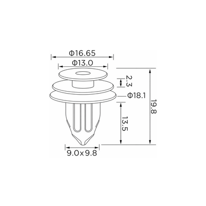 Fästclips Ford Focus III/Transit – 10-pack