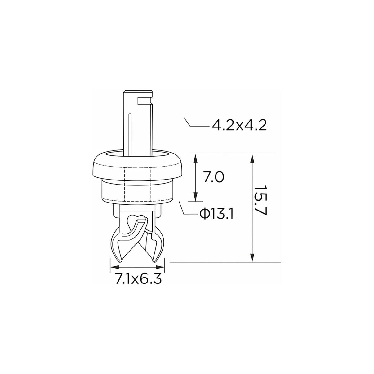 Fästclips DS 4/4 Crossback/5 m.fl. – 10-pack
