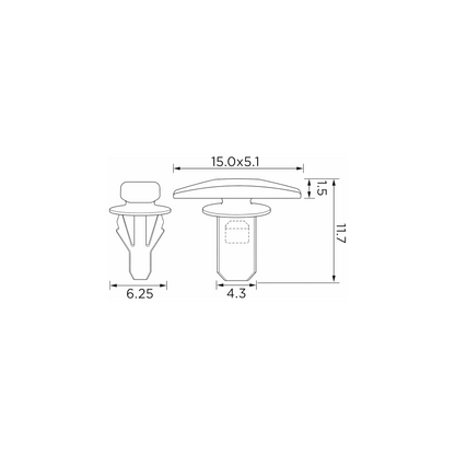 Fästclips – 10-pack