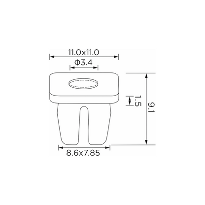 Fästclips Fiat Stilo – 10-pack