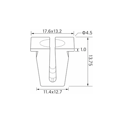 Fästclips Ford Fiesta I/Fiesta III m.fl. – 10-pack