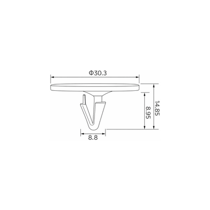 Fästclips Chrysler 300M/Concorde m.fl. – 10-pack