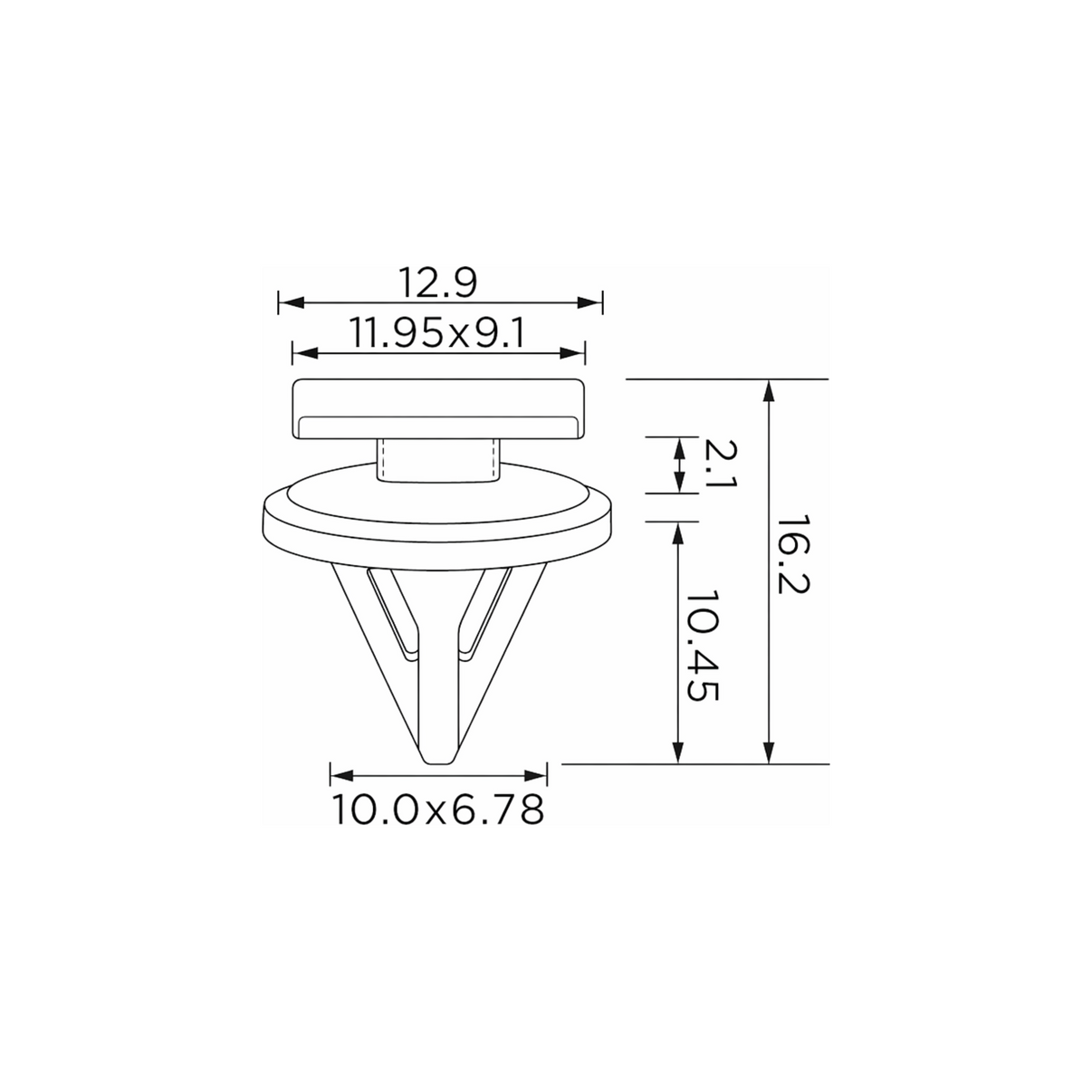 Fästclips Honda City IV/CIVIC VIII – 10-pack