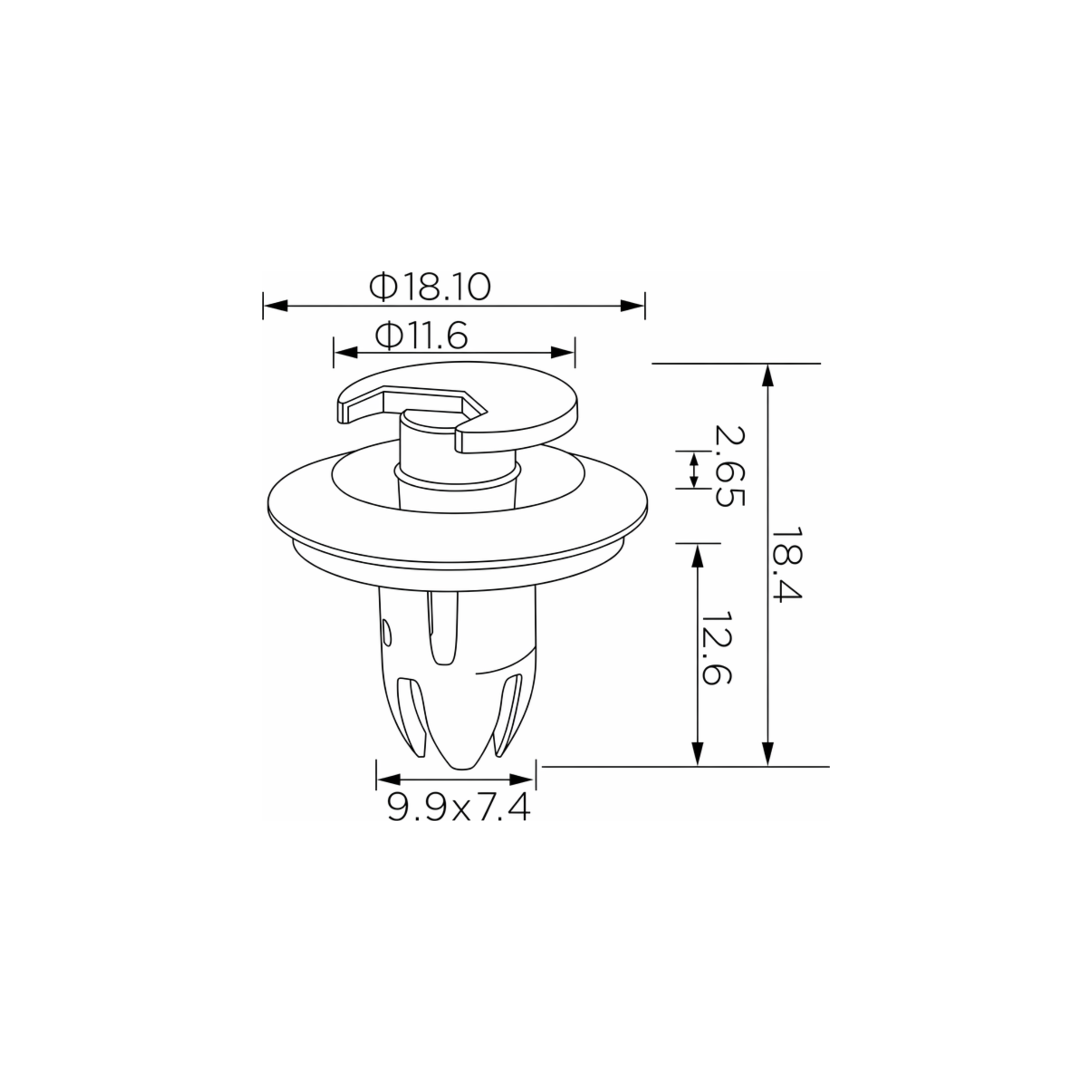 Fästclips Mercedes-Benz G-klass – 10-pack