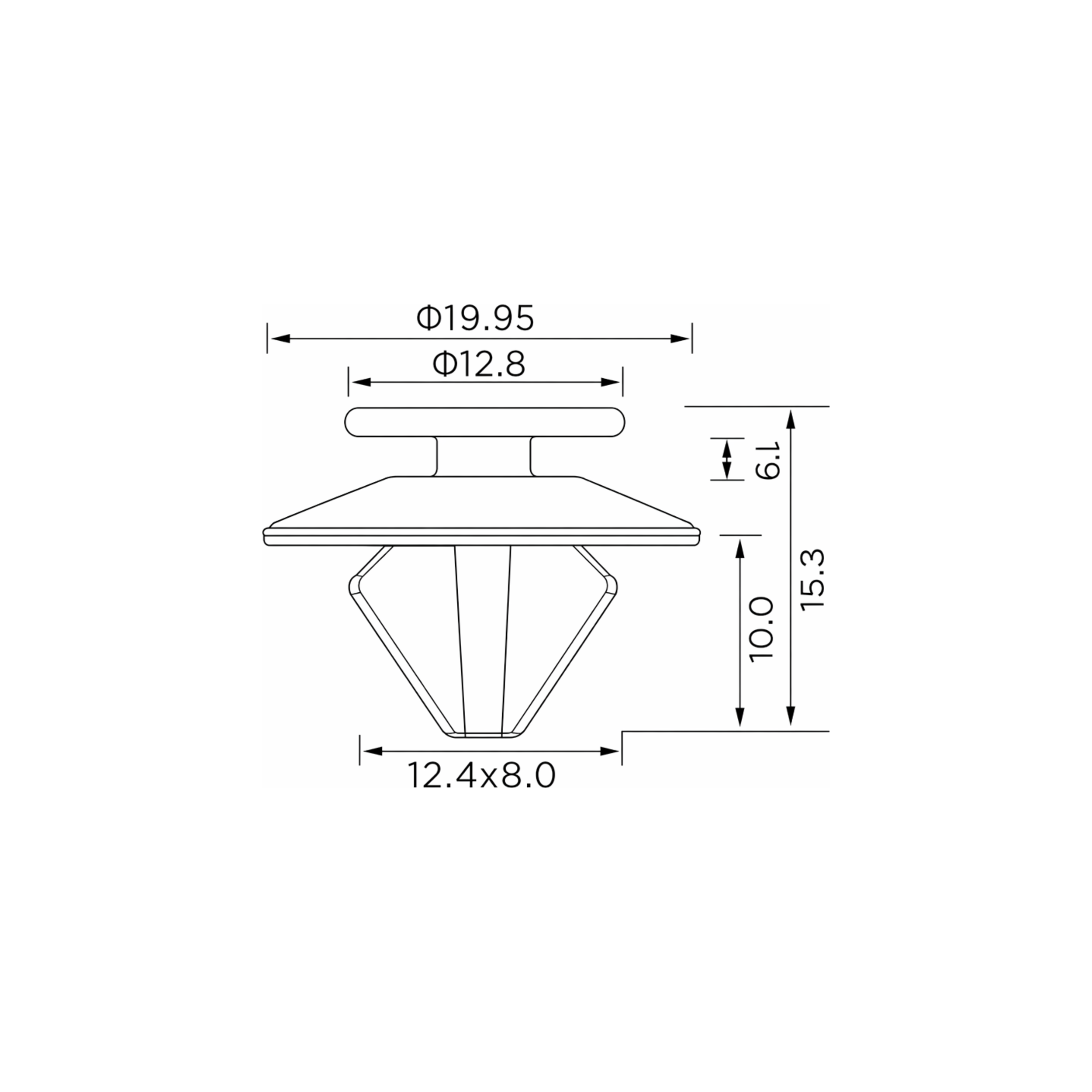 Fästclips Renault Megane II/Megane II Coupé m.fl. – 10-pack
