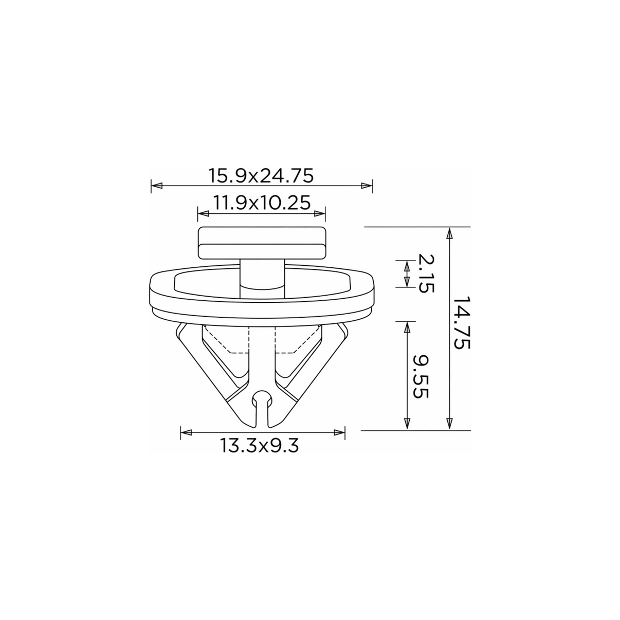 Fästclips Hyundai Ioniq 5/Tucson m.fl. – 10-pack