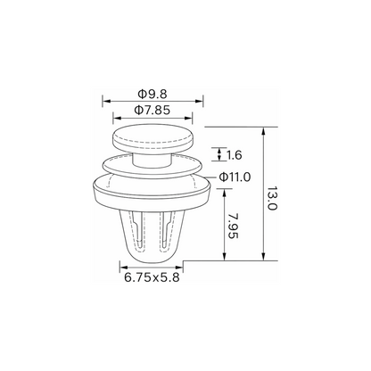 Fästclips – 10-pack