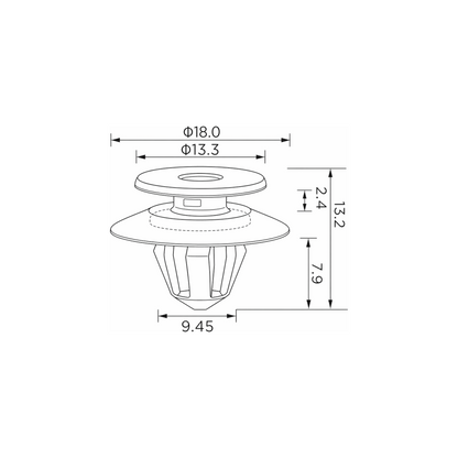 Fästclips – 10-pack