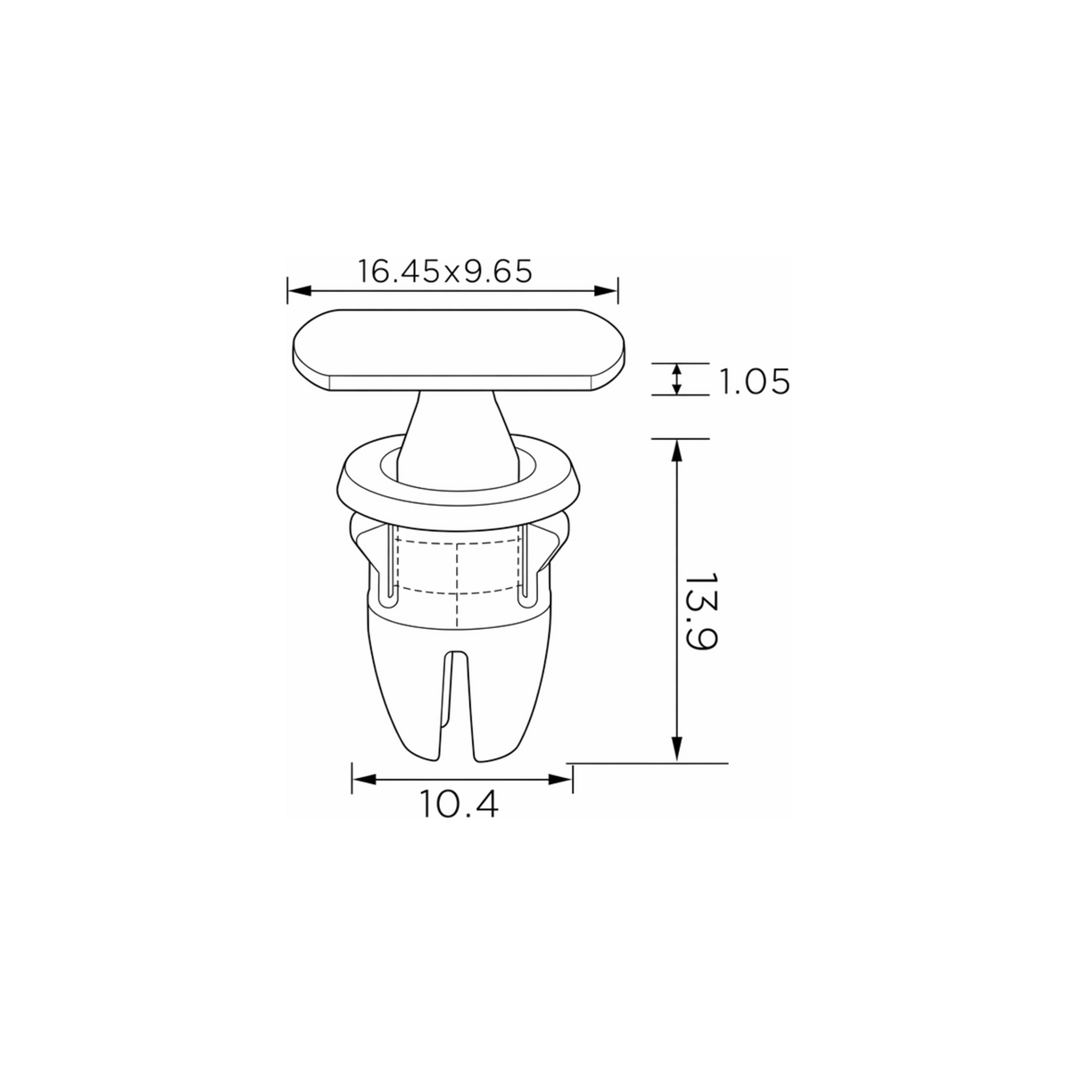 Fästclips Mercedes-Benz Viano/Vito/Mixto m.fl. – 10-pack