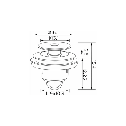 Fästclips Nissan Qashqai I/Qashqai +2 – 10-pack