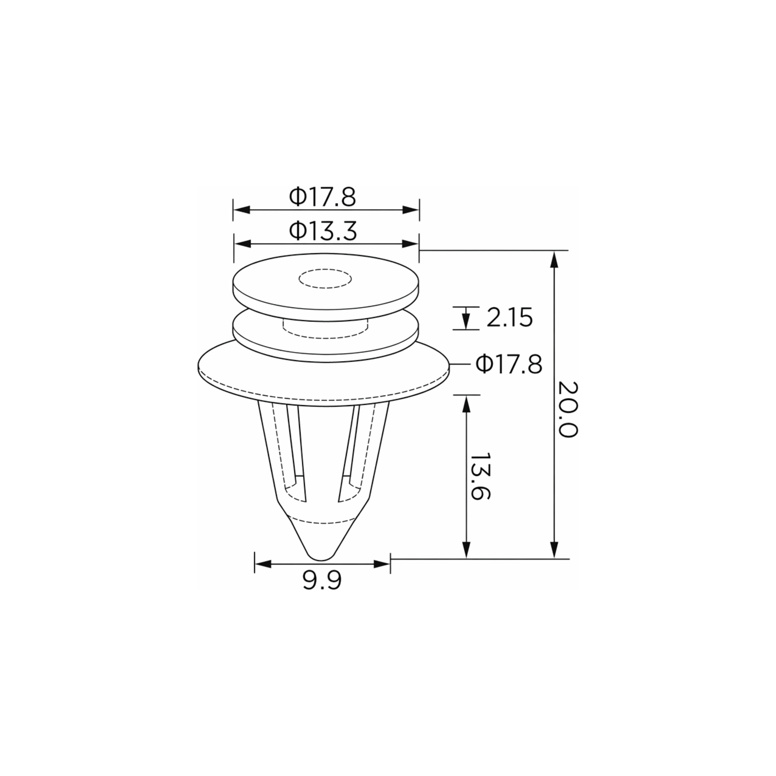 Fästclips Ford Focus C-Max/C-Max m.fl.
