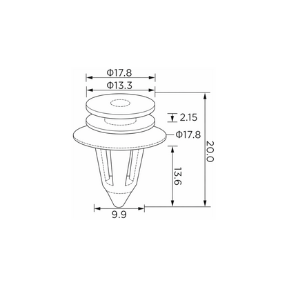 Fästclips Ford Focus C-Max/C-Max m.fl.