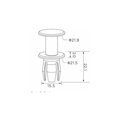 Fästclips Audi A4 B8/A6 C7 m.fl. – 10-pack